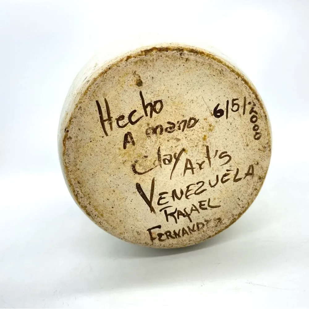 Venezuelan Handmade Art Pottery Vase
